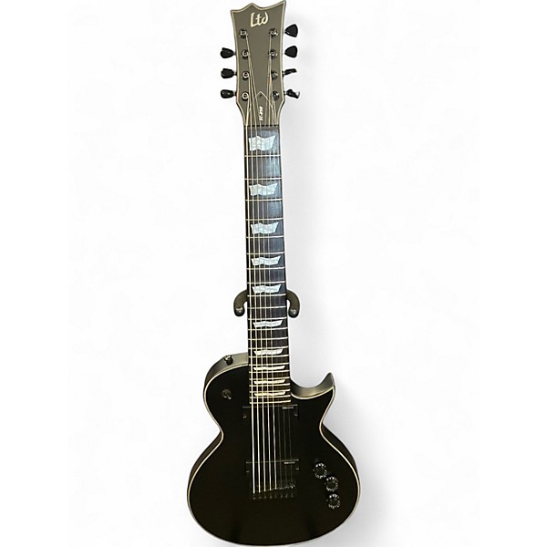 ESP EC-500 LTD サテンブラックエレキギター Used 2006 ESP LTD EC-500 Skull & Crossbones Black Solid Body