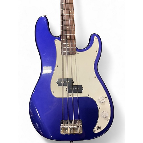 Used Fender Standard Precision Bass Royal Blue Electric Bass Guitar