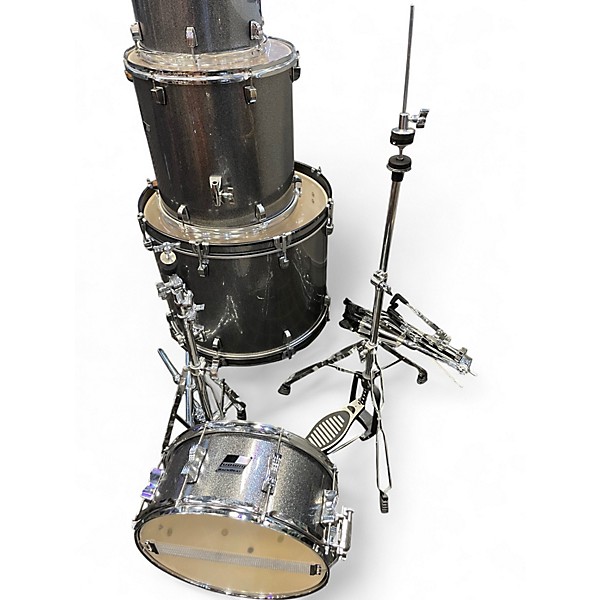 Used Ludwig 5 Piece BACKBEAT Silver Sparkle Drum Kit