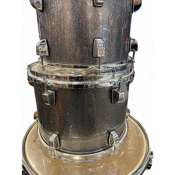Used Ludwig 5 Piece BACKBEAT Silver Sparkle Drum Kit