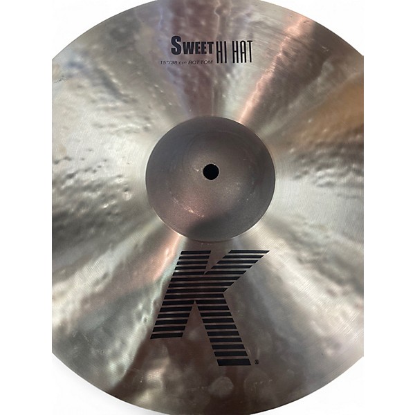 Used Zildjian 15in K Sweet Hi-Hat Pair Cymbal