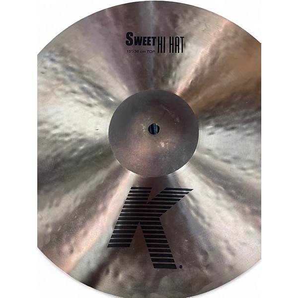 Used Zildjian 15in K Sweet Hi-Hat Pair Cymbal