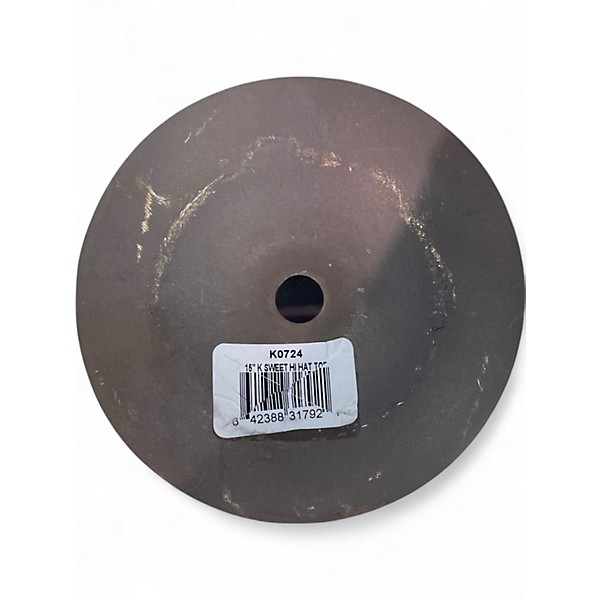 Used Zildjian 15in K Sweet Hi-Hat Pair Cymbal