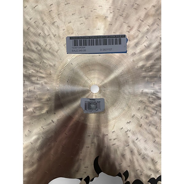 Used Zildjian 17in K Custom Dark Ride Cymbal
