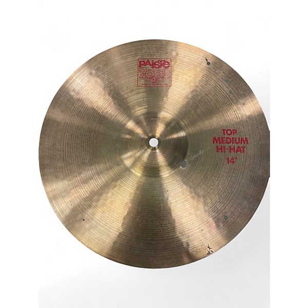 Used Paiste 14in 2002 Medium Hi Hat Pair Cymbal