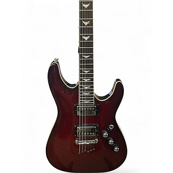 Used Schecter Guitar Research C-1+ DIAMOND SERIES Dakota Red Solid Body Electric Guitar
