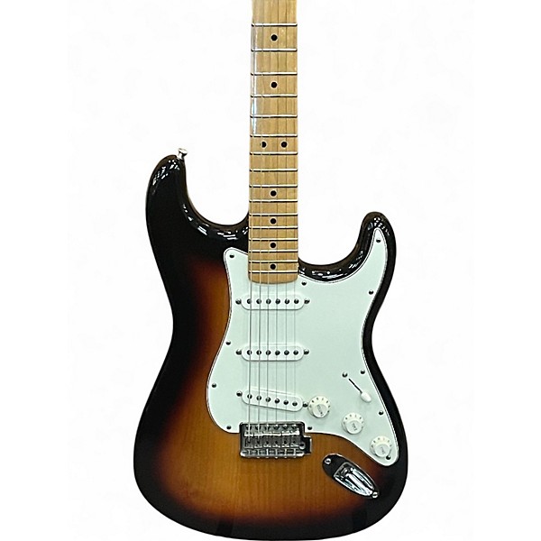 Used Fender MEXICAN STRATOCASTER 3 Color Sunburst Solid Body Electric Guitar