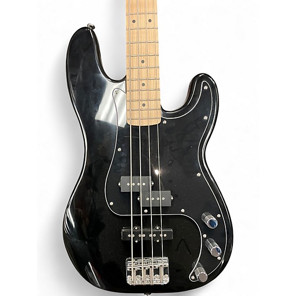 Used Squier Precision Bass Black Electric Bass Guitar