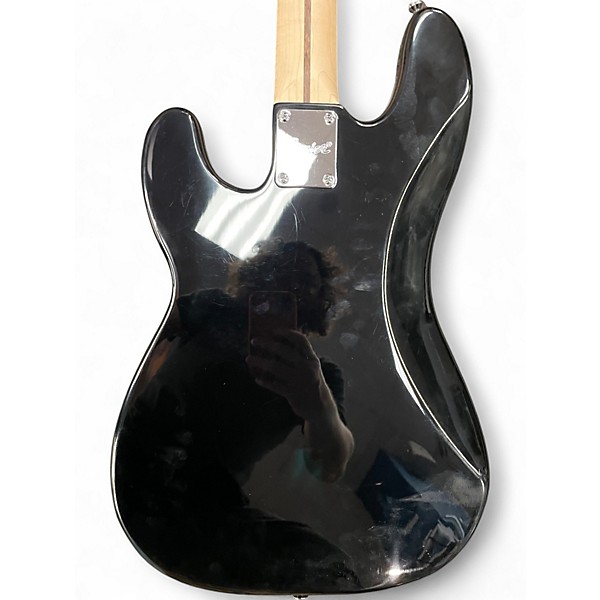 Used Squier Precision Bass Black Electric Bass Guitar