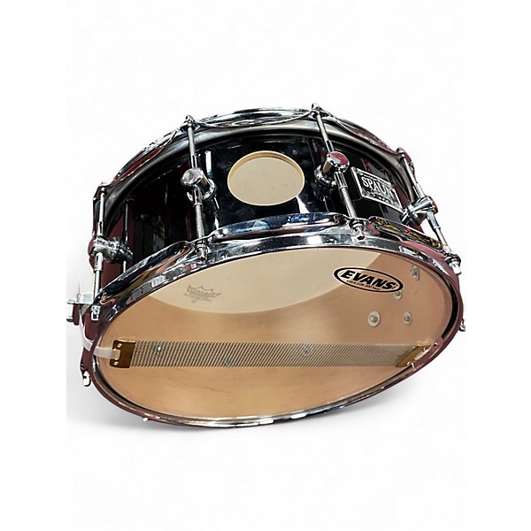 Used Spaun 14X6 MAPLE SNARE PORTED Black Drum