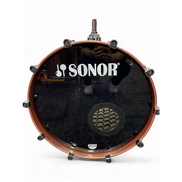 Used SONOR 3 Piece sq2 bright copper sparkle  Drum Kit