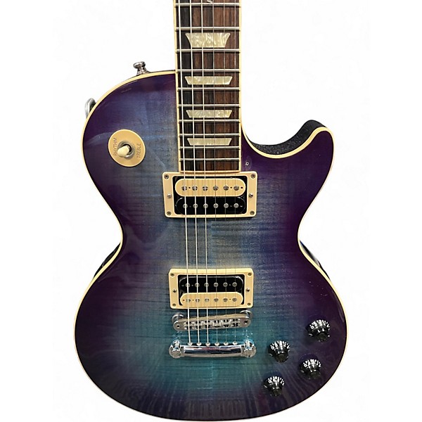 Used Gibson Les Paul Traditional Pro V Flame Top Blueberry Burst Solid Body Electric Guitar