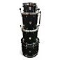 Used SJC Drums 4 Piece USA Custom Maple Black Onyx Drum Kit thumbnail