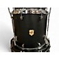 Used SJC Drums 4 Piece USA Custom Maple Black Onyx Drum Kit