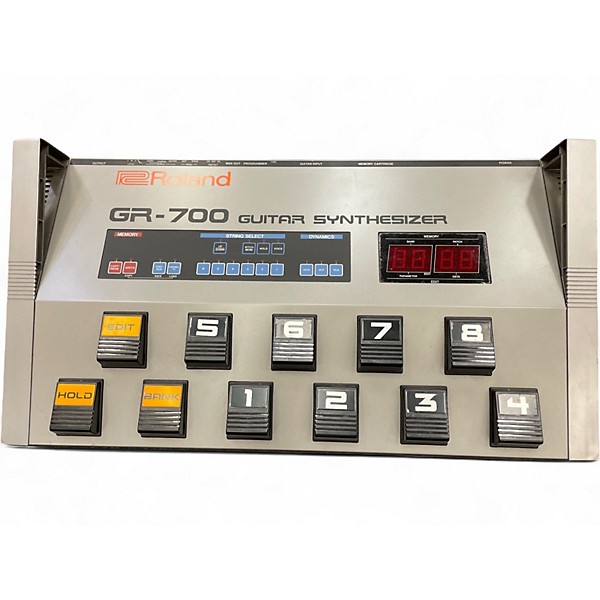 Used Roland GR700 and G707 Synthesizer Bundle Red Solid Body Electric Guitar