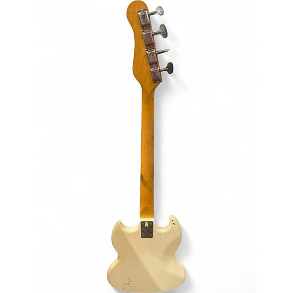 Vintage 1960s Kalamazoo KB-1 White Electric Bass Guitar