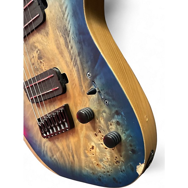 Used Schecter Guitar Research REAPER 7 SKY BURST Solid Body Electric Guitar