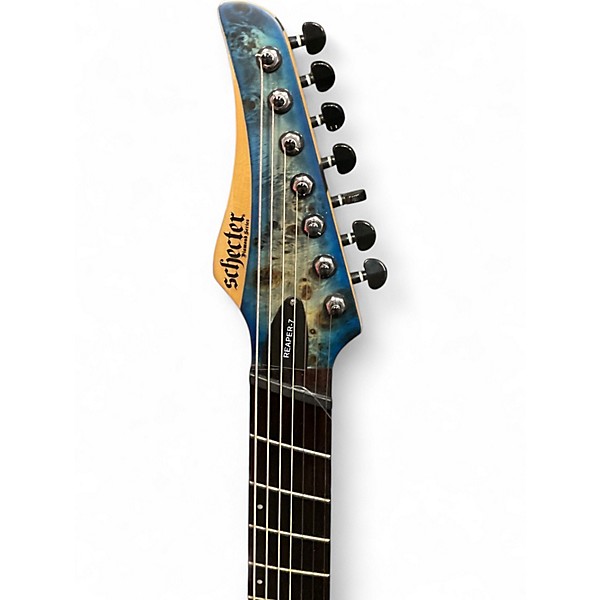 Used Schecter Guitar Research REAPER 7 SKY BURST Solid Body Electric Guitar