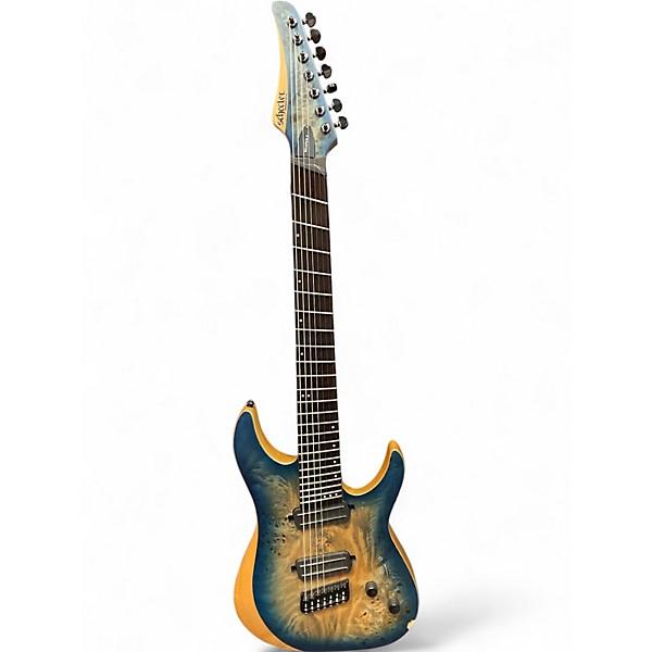 Used Schecter Guitar Research REAPER 7 SKY BURST Solid Body Electric Guitar