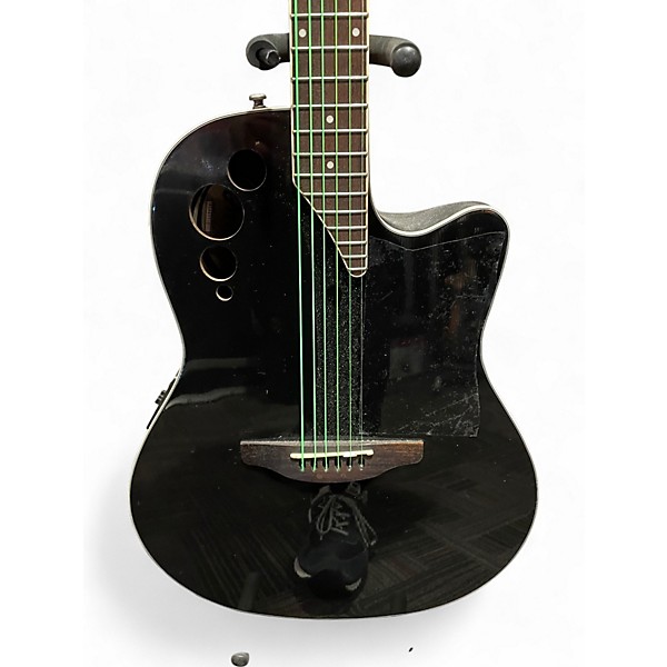 Used Applause ae44II-5 Black Acoustic Electric Guitar