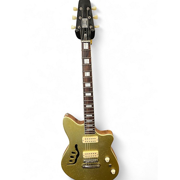 Used Dood THE LETTY 55' GOLD SPARKLE Solid Body Electric Guitar