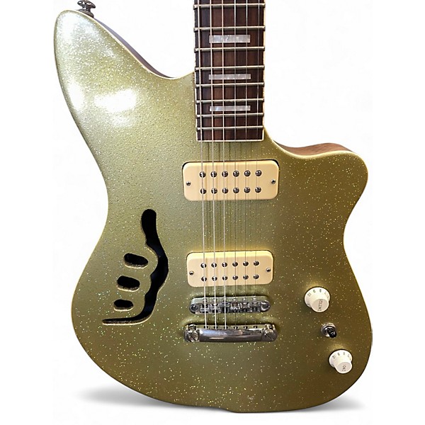 Used Dood THE LETTY 55' GOLD SPARKLE Solid Body Electric Guitar