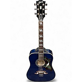 Used Gibson Custom Shop Dove Viper Blue Acoustic Electric Guitar