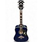 Used Gibson Custom Shop Dove Viper Blue Acoustic Electric Guitar thumbnail