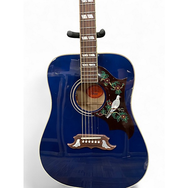 Used Gibson Custom Shop Dove Viper Blue Acoustic Electric Guitar
