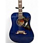 Used Gibson Custom Shop Dove Viper Blue Acoustic Electric Guitar