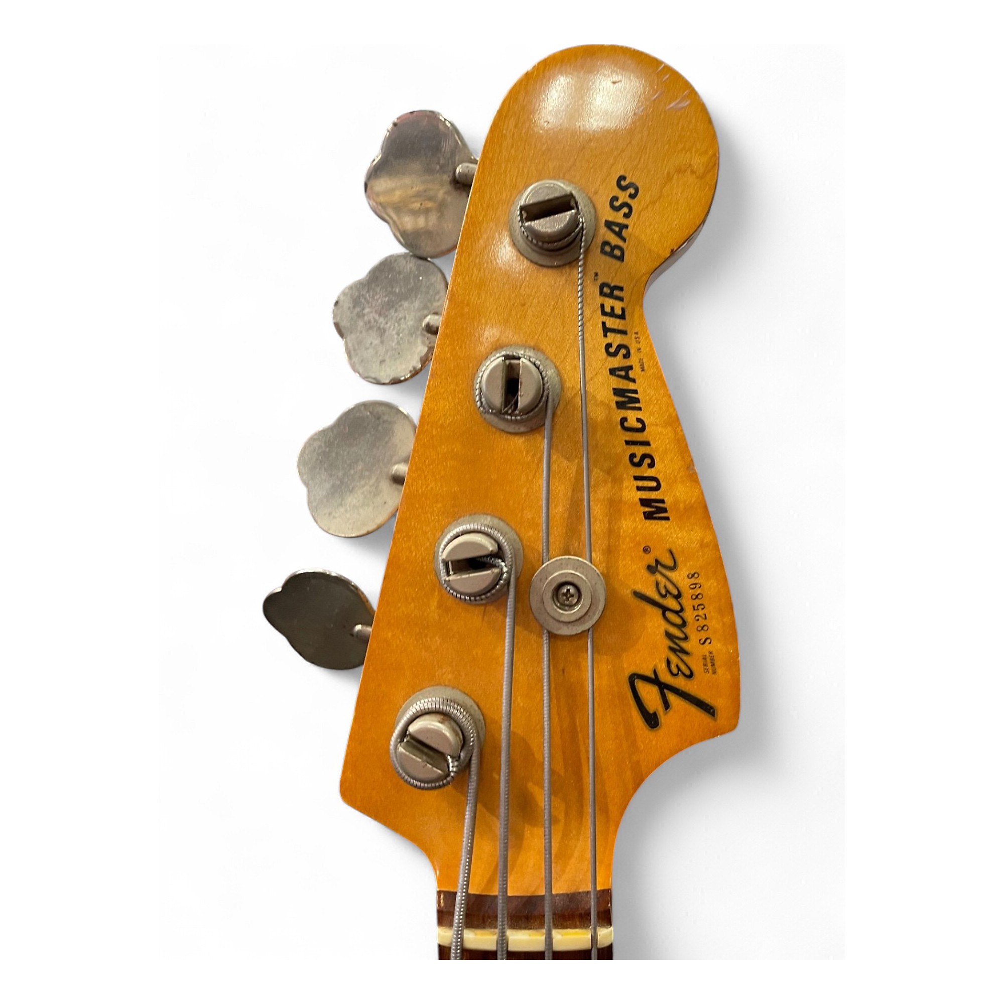 Vintage 1978 Fender musicmaster bass Olympic White Electric Bass