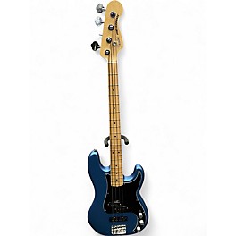 Used 2022 Fender American Performer Precision Bass Blue Electric Bass Guitar