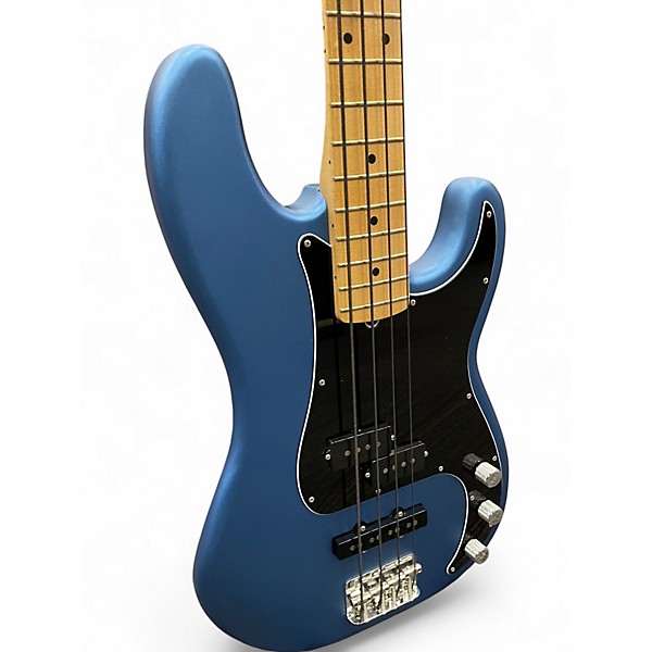 Used 2022 Fender American Performer Precision Bass Blue Electric Bass Guitar