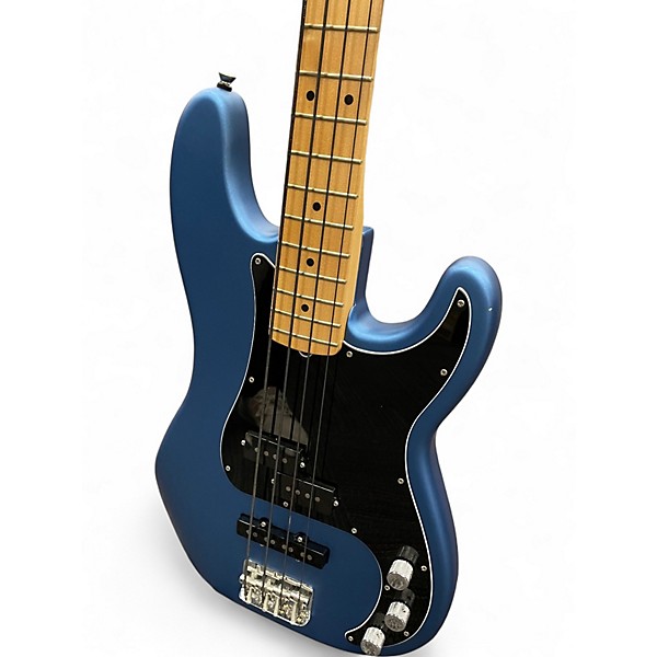 Used 2022 Fender American Performer Precision Bass Blue Electric Bass Guitar