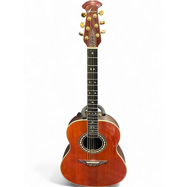 Used Ovation 1657-7 natural Acoustic Electric Guitar