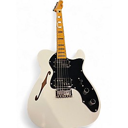 Used Squier Classic Vibe 70s Thinline Telecaster WHITE Hollow Body Electric Guitar