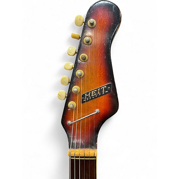 Used Heit DELUXE Brown Sunburst Solid Body Electric Guitar