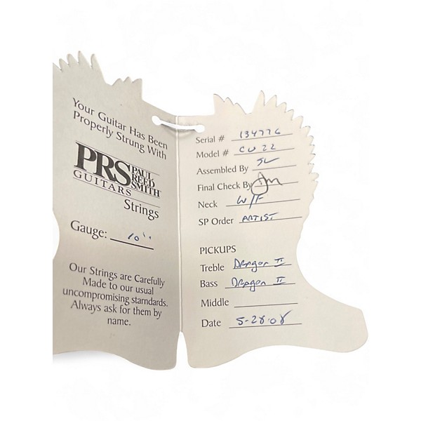 Used 2008 PRS Custom 22 Artist  2 Color Sunburst Solid Body Electric Guitar