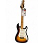 Vintage 1980s Squier Bullet Stratocaster 2 Color Sunburst Solid Body Electric Guitar thumbnail