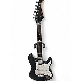 Used Silvertone St Style Black Solid Body Electric Guitar