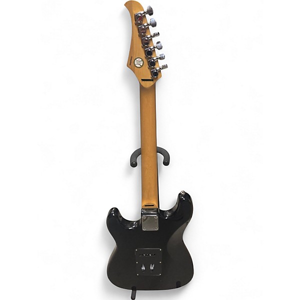 Used Silvertone St Style Black Solid Body Electric Guitar