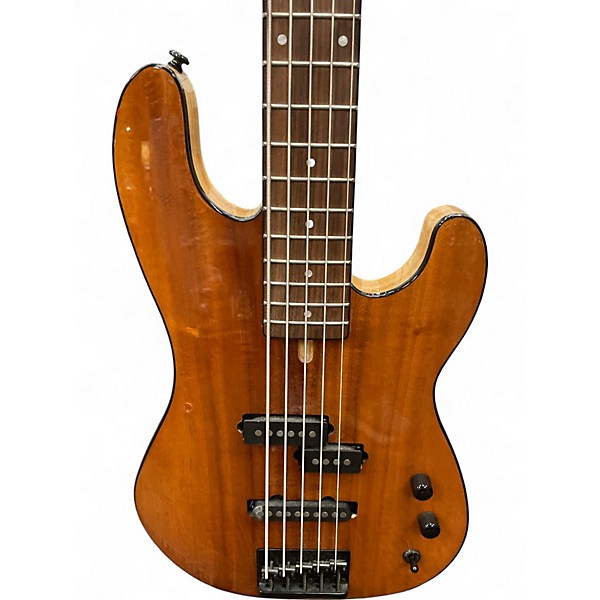 Used Schecter Guitar Research MICHAEL ANTHONY MA-5 KOA Natural Electric Bass Guitar