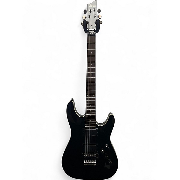 Used Schecter Guitar Research c1-fr Black Solid Body Electric Guitar