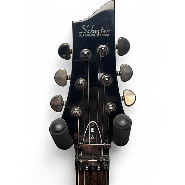 Used Schecter Guitar Research c1-fr Black Solid Body Electric Guitar