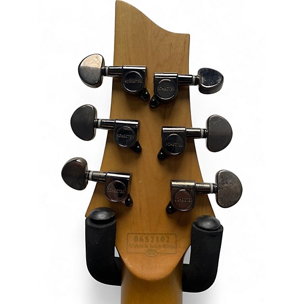 Used Schecter Guitar Research c1-fr Black Solid Body Electric Guitar