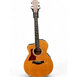 Used Taylor 214CE Left Handed Natural Acoustic Electric Guitar