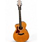 Used Taylor 214CE Left Handed Natural Acoustic Electric Guitar thumbnail