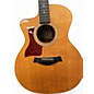 Used Taylor 214CE Left Handed Natural Acoustic Electric Guitar