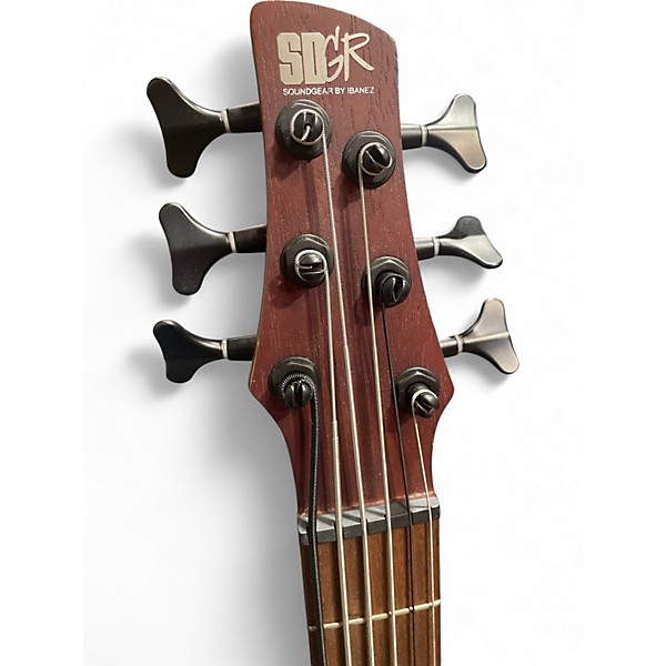 Used Ibanez SR506 6 String Brown Electric Bass Guitar