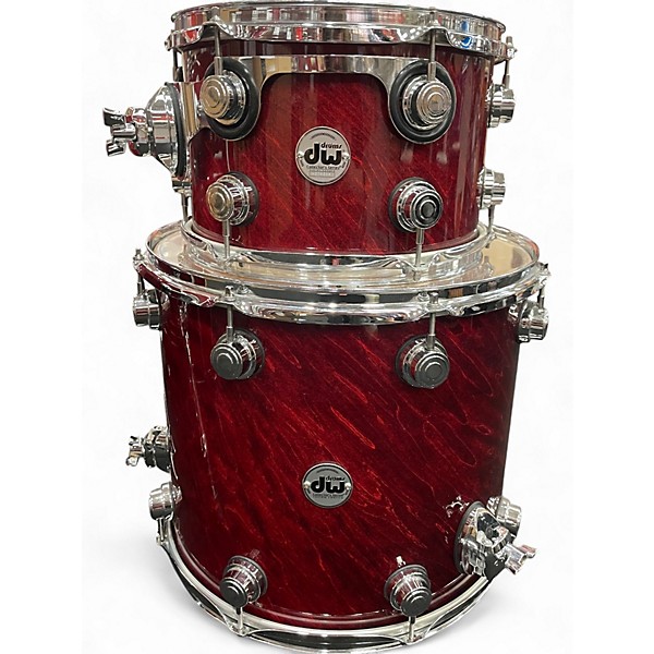 Used DW 3 Piece Collector's Series Oxblood laquer  Drum Kit